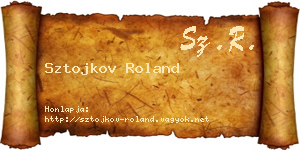 Sztojkov Roland névjegykártya
